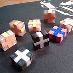 Two color calibration cubes
